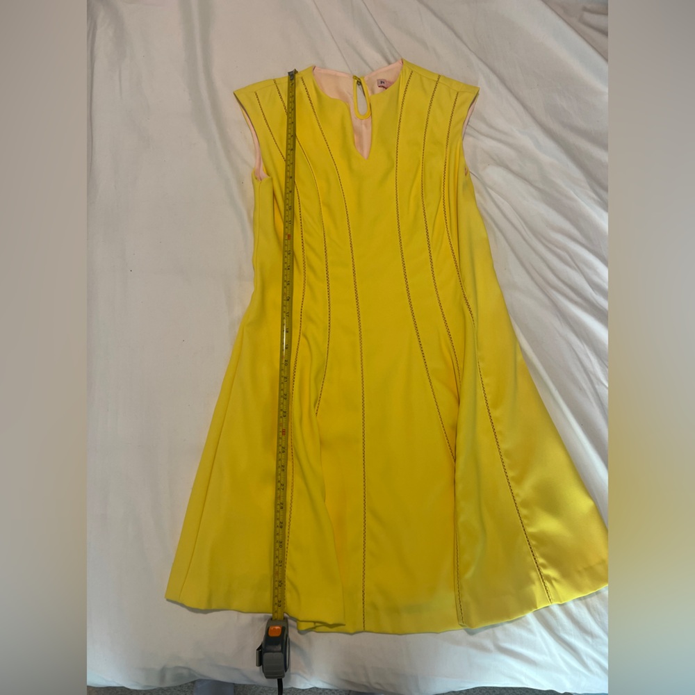 Beautiful Ted Baker Dress Vibrant Yellow Women’s UK 12 - Picture 13 of 16